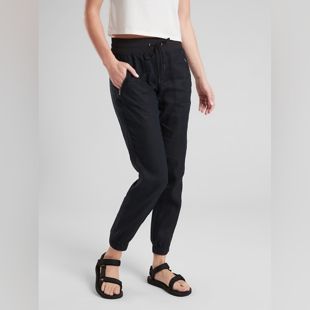 Athleta Cabo Linen Beach Retreat Jogger Pant